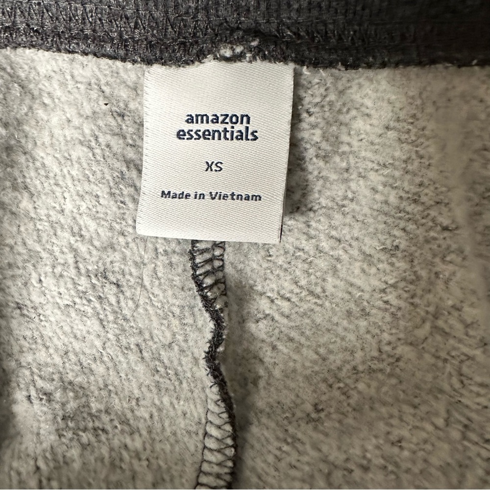 Amazon Essentials Dark Grey Drawstring Fleece Pants XS - Picture 5 of 6